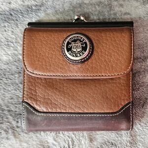 Dooney & Bourke Vintage Wallet W/ KissLock Coin USA